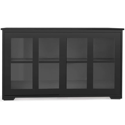 Dreamade Buffet Sideboard, Wood Credenza with Sliding Doors