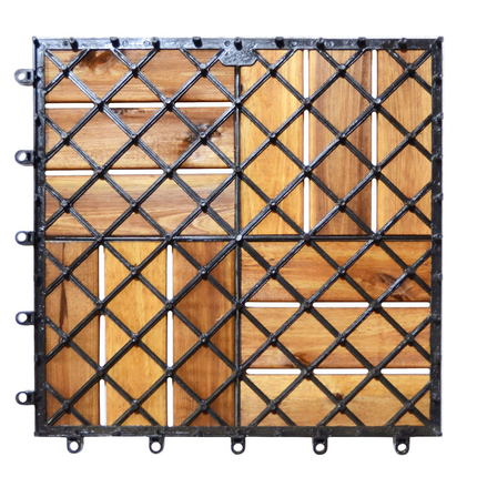 27 PCS Interlocking Patio Deck Tiles - Dreamade