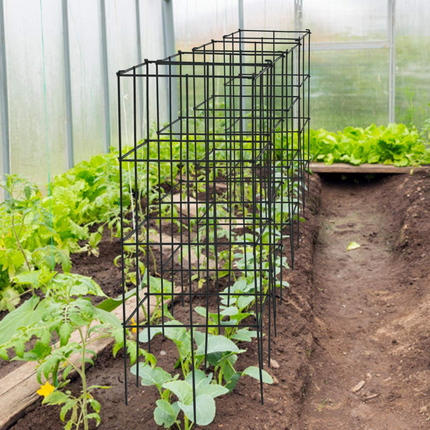 Dreamade Pack of 4 Plant Cage Support, Tomato Stakes and Cages (16''Lx 16''Wx 39''H (4 Pieces))