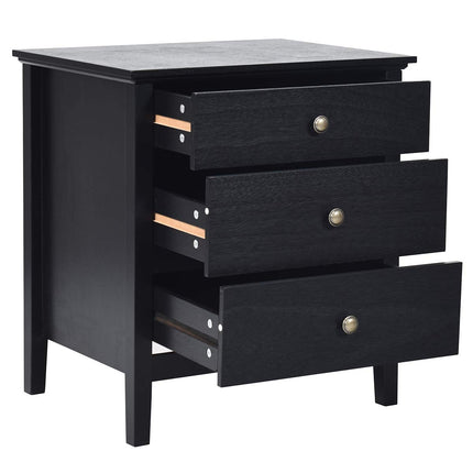 Dreamade Nightstand with Drawers Solid Structure Side Table for Storage Bedroom