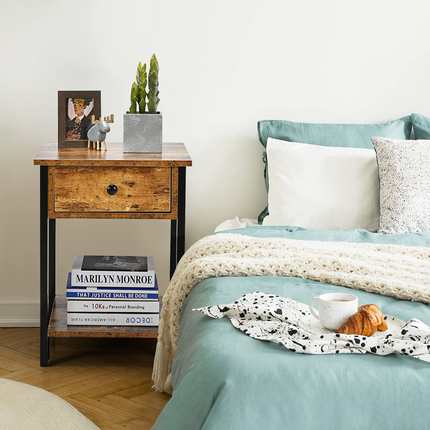 Dreamade Easy Assembly Sofa Side Table
