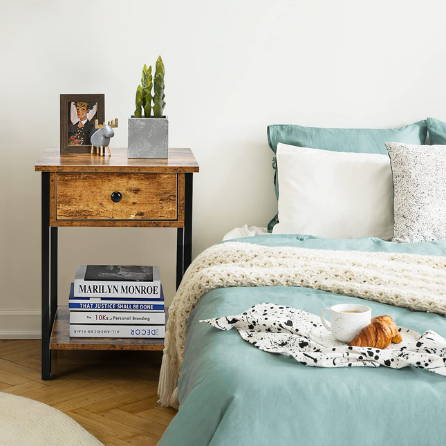Dreamade Easy Assembly Sofa Side Table