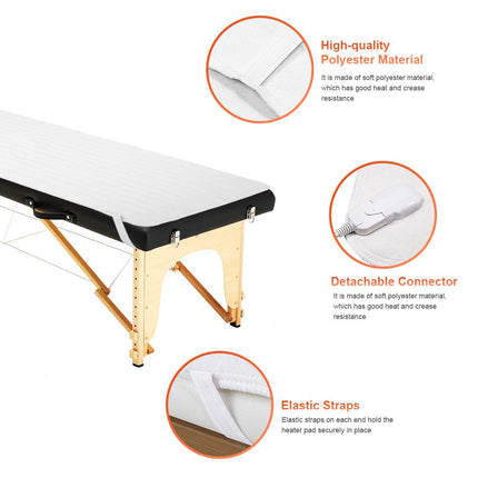 Dreamade Spa Table Heating Pad with Digital Timer and Five Heat Settings, Auto Overheat Protection, Portable Electric Table Warmers
