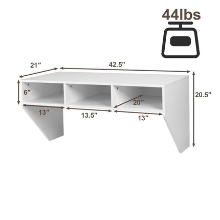 Dreamade Wall Mounted Desk Floating Computer Desk