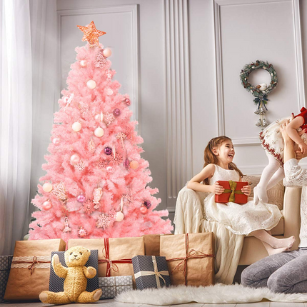 Dreamade Unlit Artificial Christmas Tree, 100% New PVC Material, Xmas Tree for Indoor and Outdoor Decoration - DreamadeUS