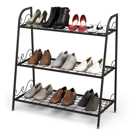 Dreamade 3 Tier Metal Plant Stand, Indoor Outdoor Plant Shelf