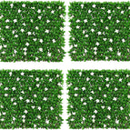 4 / Green Leaves & White Flowers