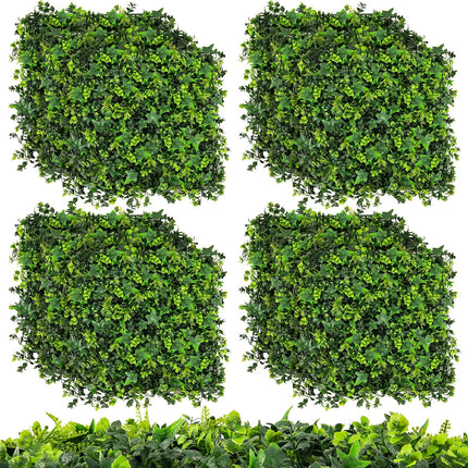 Dreamade 12PCS 20" x 20" Artificial Boxwood Panels Garden Privacy Fence Screen