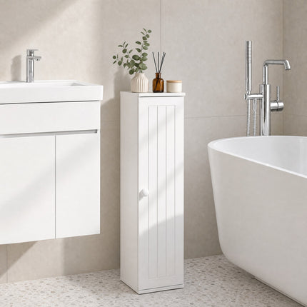 DREAMADE Toilet Paper Holder Cabinet, 4-Tier Bathroom Storage Cabinet