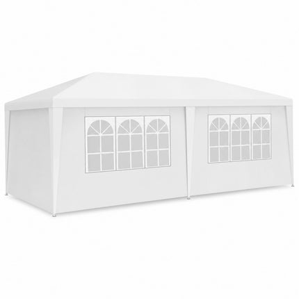 DREAMADE 10' x 20' Canopy Tent, Outdoor Gazebo with 6 Sidewalls, White
