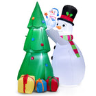 DREAMADE 6 FT Christmas Decoration, Inflatable Christmas Tree with Snowmen