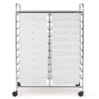 Dreamade Storage Drawer Carts, 20-Drawer Organizer, Utility Cart on Wheels
