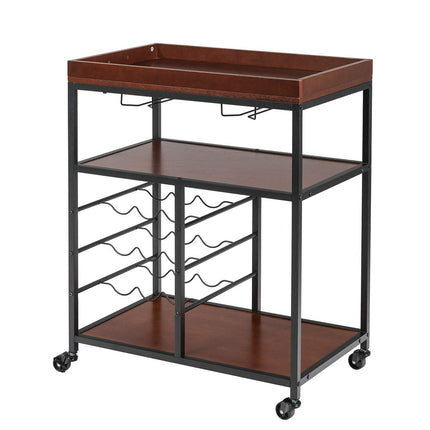 Dreamade 3-Tier Kitchen Island Cart Rolling Trolley