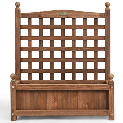 Wood Free Standing Plant Raised Bed