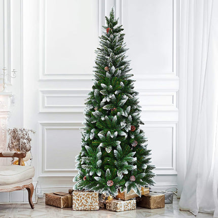 5ft, 6FT 7.5FT Artificial Pencil Christmas Tree - DreamadeUS