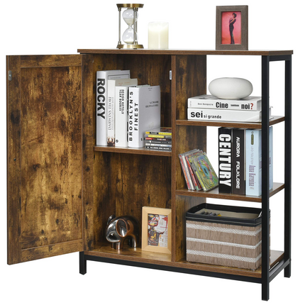 Dreamade Storage Cabinet, Industrial Pantry Cupboard