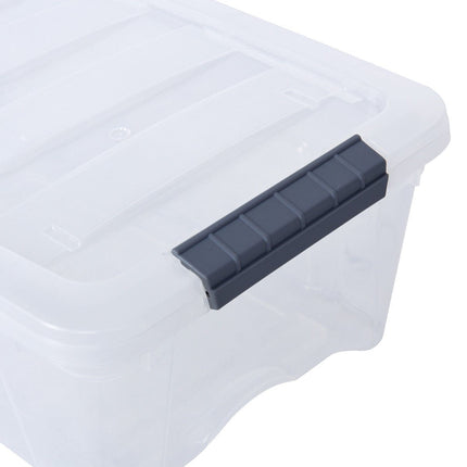 Dreamade 12 Pack Storage Box Storage Tote Boxes W/Clear Lid 12.7 Quart