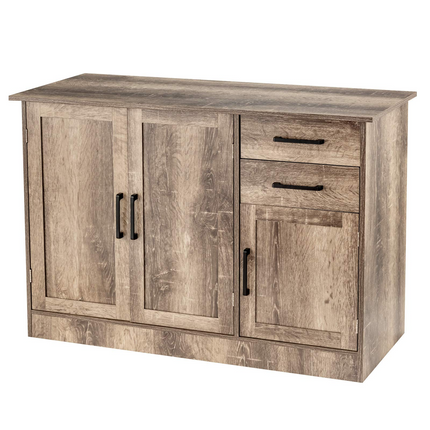Dreamade Buffet Server Sideboard Storage Cabinet Console Table Utensils Organizer