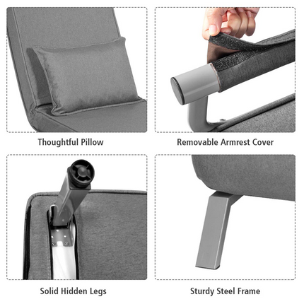 Dreamade Convertible Sofa Bed Sleeper Chair