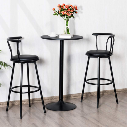 Dreamade Pub Bar Table 24-Inch Round Top 40-Inch Height Modern Style