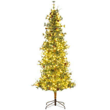 Dreamade Cashmere Christmas Tree with Pine Needles LED Lights with Bulb Cover