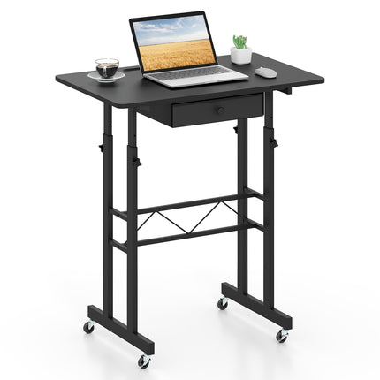 Dreamade 31.5 Small Standing Desk with Drawer for Walking Pad Treadmill