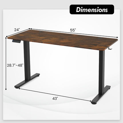 Dreamade Electric Standing Desk, Height Adjustable Stand up Desk