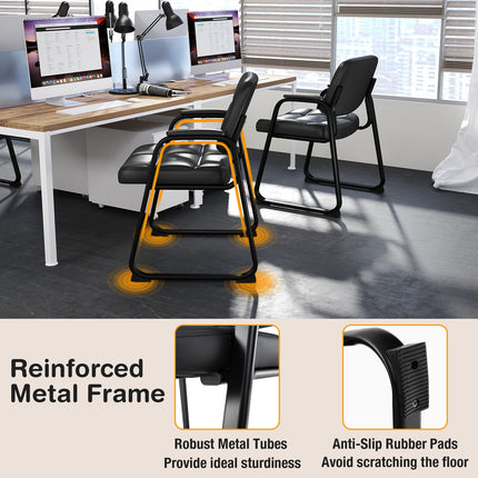 Dreamade Set of 2/4/6/8/10/12 Guest Chair, Ergonomic Reception Chair