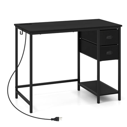 Dreamade 38" Home Office Desk with Charging Station