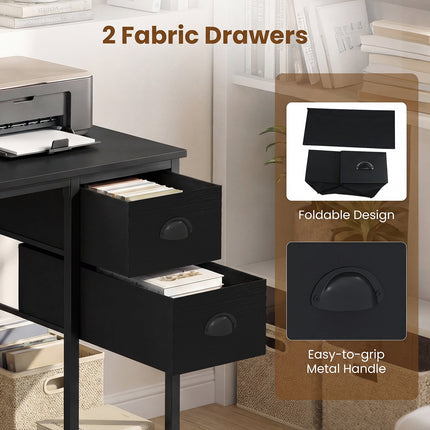 Dreamade 38" Home Office Desk with Charging Station