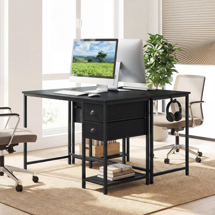 Dreamade 38" Home Office Desk with Charging Station