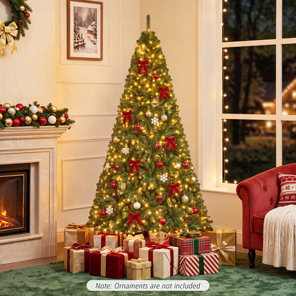 Dreamade 8FT/7FT Artificial Christmas Tree | Holiday Decoration Tree Indoor Outdoor