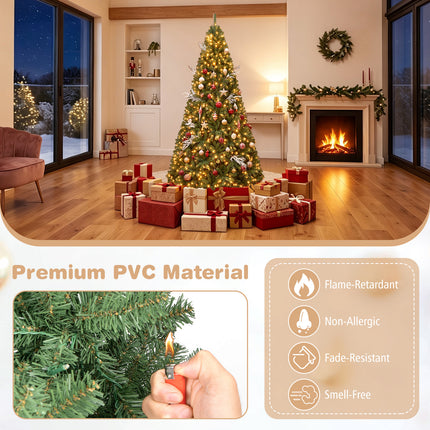 Dreamade 8FT/7FT Artificial Christmas Tree | Holiday Decoration Tree Indoor Outdoor