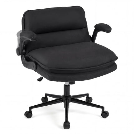 Dreamade Criss Cross Chair with Flip-up Arms & Wide Thick Padded Seat