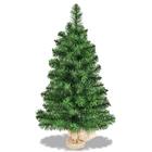 DREAMADE 3 FT Entryway Artificial Christmas Tree with 96 Branch Tips, Stable Cement Base