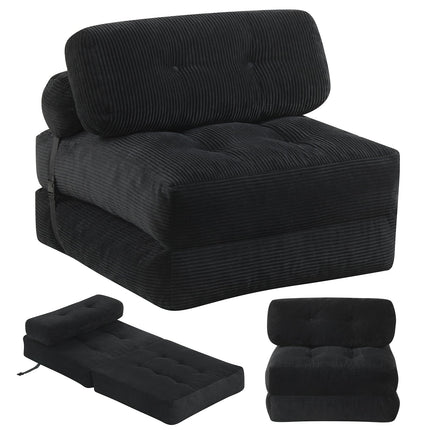Folding Sofa Bed, Convertible Sleeper Chair with Pillow