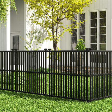 Dreamade Air Conditioner Fence 2/4 Panels - 45''W x 45''H Outdoor Fence Privacy Screen with Metal Stakes