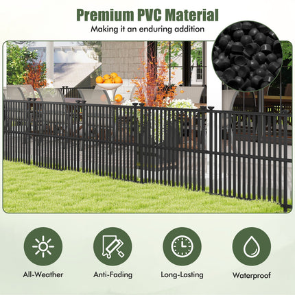 Dreamade Air Conditioner Fence 2/4 Panels - 45''W x 45''H Outdoor Fence Privacy Screen with Metal Stakes