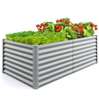 Dreamade 6x3x2ft Steel Planter Raised Bed, Protective Edges, Vegetables, Flowers Fruit Herb