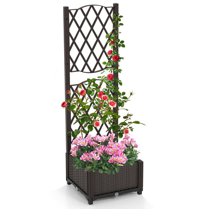 Dreamade Raised Garden Bed with Trellis