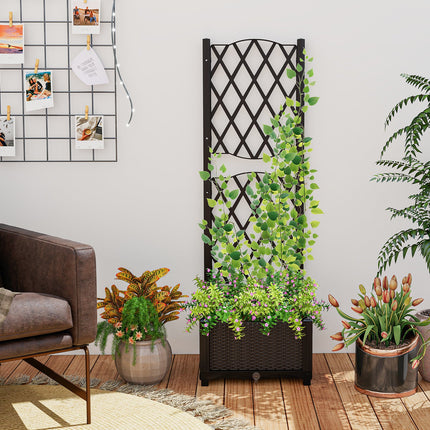 Dreamade Raised Garden Bed with Trellis