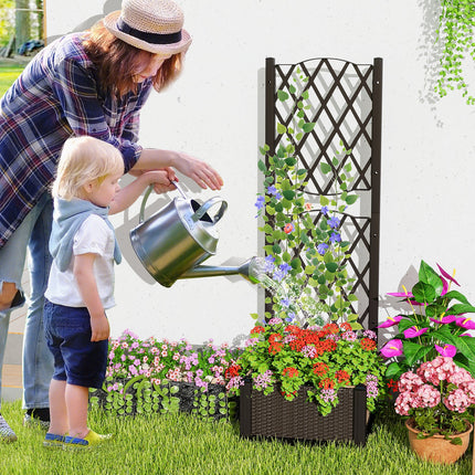 Dreamade Raised Garden Bed with Trellis