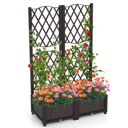 Dreamade Raised Garden Bed with Trellis
