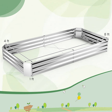 Dreamade Galvanized Raised Garden Bed