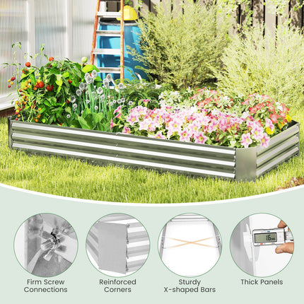 Dreamade Galvanized Raised Garden Bed