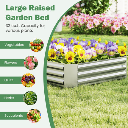 Dreamade Galvanized Raised Garden Bed
