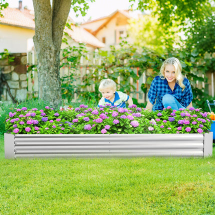 Dreamade Galvanized Raised Garden Bed