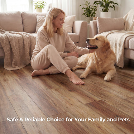 Dreamade 24/48-Pack Vinyl Flooring Planks 36" x 6", 36/72 Sq.Ft