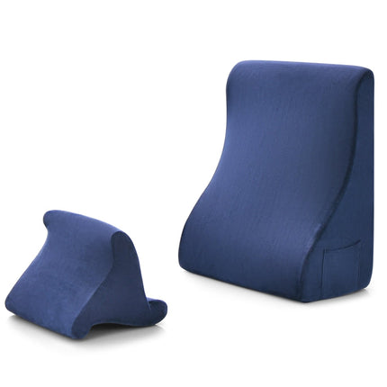 Dreamade Bed Wedge Pillow for Sleeping, 7.5 Inch Triangle Pillow Wedge for Neck Back Leg Support