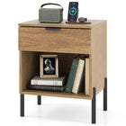 Dreamade Mid Century Modern Nightstand with Charging Station